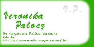 veronika palocz business card