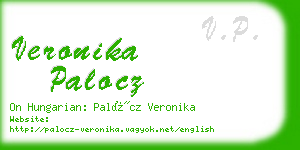 veronika palocz business card